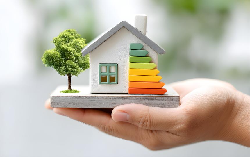 Ein Haus in einer Hand 