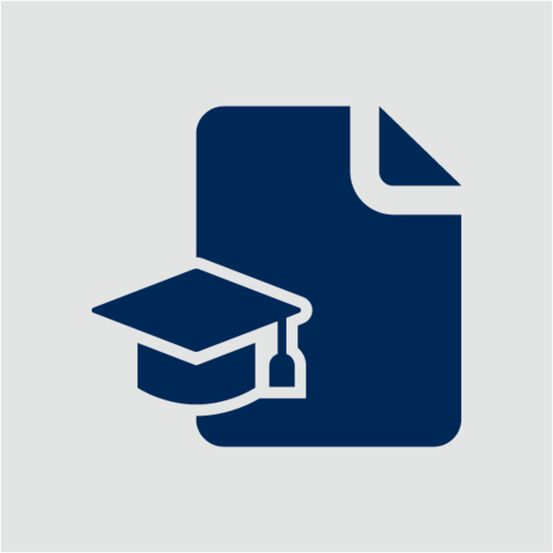 Icon Blatt und Studierhut