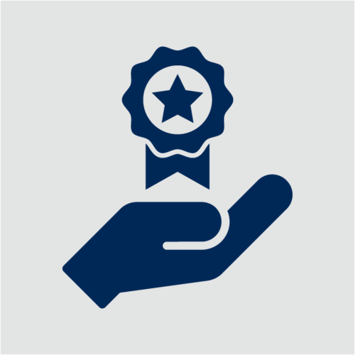 Icon Hand mit Orden